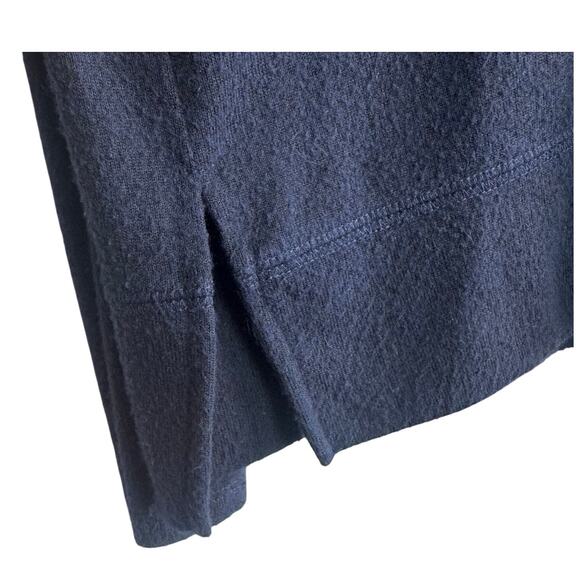 Lucky Brand Navy Blue Sweater Medium Soft Knit Viscose Blend Loose Fit - Picture 3 of 6